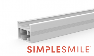 Náhradní hliníková kolejnice Simplesmile pro elektrické garnýže, délka 1M