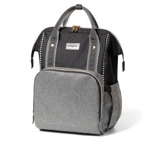 BabyOno přebalovací batoh/taška Oslo Style černá/šedá