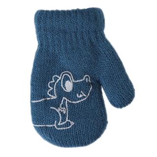 BeSnazzy pletené dětské rukavičky zateplené s obrázkem - chlapecké velikost: 10cm, vzor: petrolejové