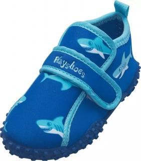Playshoes neoprenové boty do vody pro děti modré - Veselý žralok velikost: 20/21