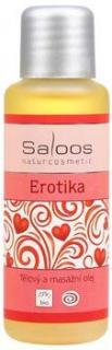 Tělový a masážní olej EROTIKA 50ml Saloos