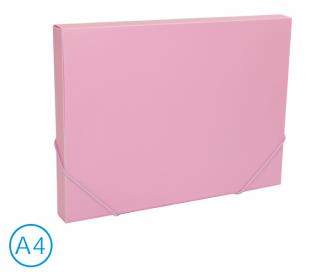 Desky na spisy s gumou, box A4 pastel LUMA, fialový
