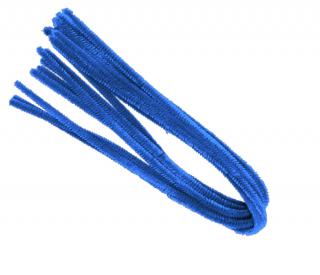 Drátek žinylka 500 x 8mm 10ks - modrý tmavě  LUMA