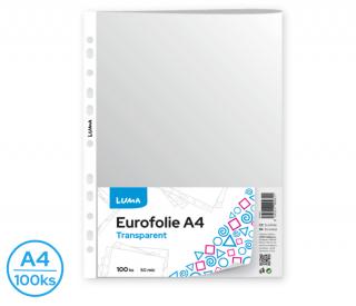 Eurofolie A4 - transparentní 100ks LUMA