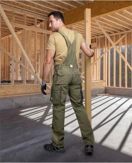 Kalhoty s laclem ARDON®URBAN+ khaki prodloužené