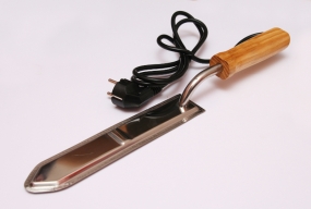 Nůž odvíčkovací elektrický s dřevěnou ručkou 25 cm