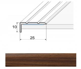 Effector A31D Schodová hrana 25x10, samolepící, délka 270cm Dekor: Teak indický