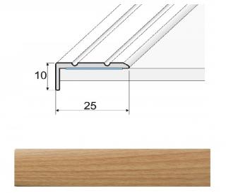 Effector A31D Schodová hrana 25x10, samolepící, délka 90cm Dekor: Buk světlý