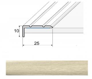 Effector A31D Schodová hrana 25x10, samolepící, délka 90cm Dekor: Dub bílý