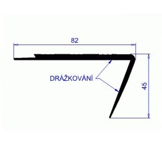 FATRA HRANA SCHODU PVC 1891 barva hrany: 208 světle šedá