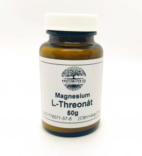 Magnesium L-Threonát  ve formě prášku Váha: 50g