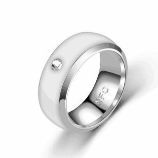 NAKY Ocelový prsten Bruno - White P0622