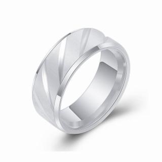 NAKY Ocelový prsten Duncan - Silver P4617