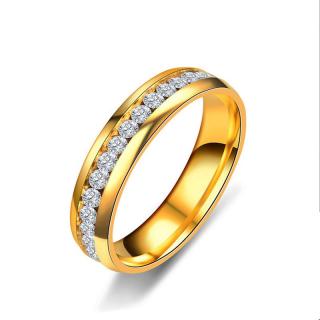 NAKY Ocelový prsten Valentin - Gold P3244