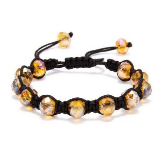 NAKY Shamballa náramek Crystal Jantar N1158