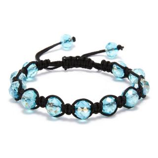 NAKY Shamballa náramek Crystal Light Blue N1158