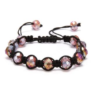 NAKY Shamballa náramek Crystal Pink N1158