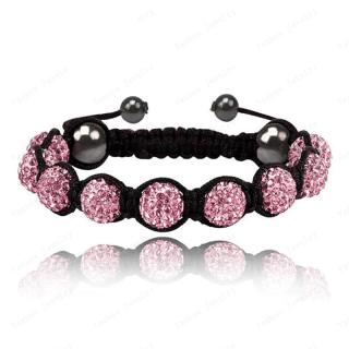 NAKY Shamballa náramek Zirkon Purple N1159