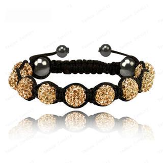 NAKY Shamballa náramek Zirkon Yellow N1159