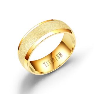 NAKY Titanový prsten Baron - Gold P0619