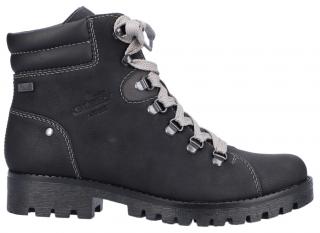 Dámské kotníkové zimní boty farmářky RIEKER TEX 78501-00 černé #Velikost: 38