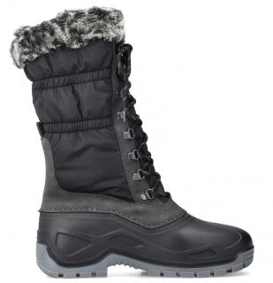 Nepromokavé zimní boty s kožešinou RIEKER - TEX 68593407 černé #Velikost: 38