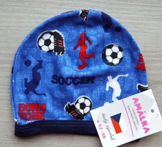 Bavlněná čepička FOTBAL v.56-68
