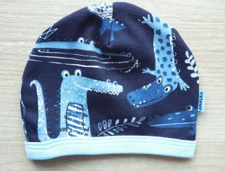 Bavlněná čepička krokodýlci v.56-62