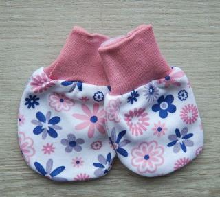 Bavlněné kojenecké rukavičky v.50-68