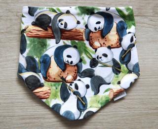 Bavlněný šátek na krk Panda