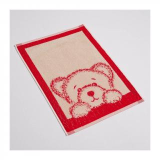 Dětský ručník medvídek červený 35x50cm
