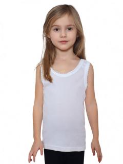 Dívčí bílá košilka v.104,110
