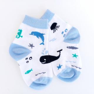 Kojenecké ponožky Moře, modré v.13-15cm