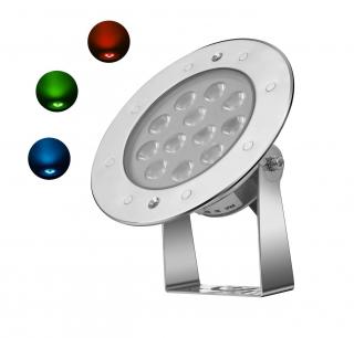 Fontánové LED světlo náklopné 12W, 24V, 480 lm, RGB barevné Vybrat ovládání RGB světla: DMX 512