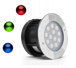 Zápustné LED světlo do vody 12W, 24V, 480 lm, RGB barevné Vybrat ovládání RGB světla: DMX 512