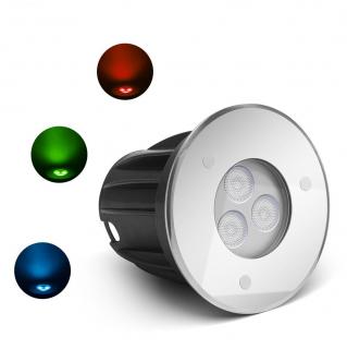 Zápustné LED světlo do vody 3W, 24V, 90 lm, RGB barevné Vybrat ovládání RGB světla: DMX 512