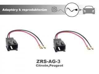 Adaptér k reproduktorovému konektoru - Citroen, Peugeot - ZRS-AG-3