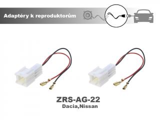 Adaptér k reproduktorovému konektoru - Dacia, Nissan - ZRS-AG-22