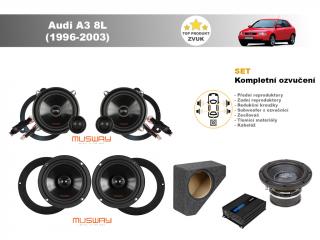 Kompletní ozvučení Audi A3 8L (1996-2003) - skvělý zvuk