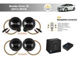 Kompletní ozvučení Honda Civic IX (2011-2015) - skvělý zvuk