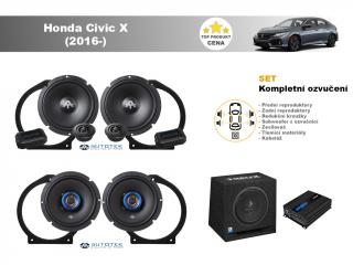 Kompletní ozvučení Honda Civic X (2016-) - nejlepší cena