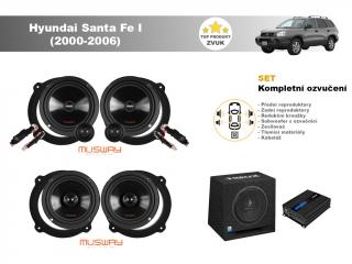 Kompletní ozvučení Hyundai Santa Fe I (2000-2006) - Musway- skvělý zvuk