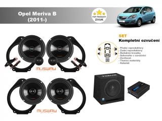 Kompletní ozvučení Opel Meriva B (2011-) - skvělý zvuk