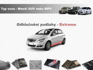 Odhlučnění podlahy Menší SUV nebo MPV- Extreme