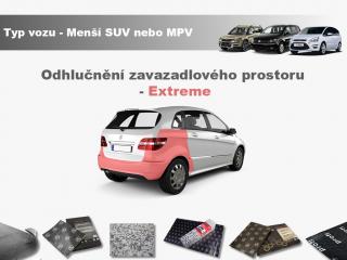 Odhlučnění zavazadlového prostoru Menší SUV nebo MPV- Extreme