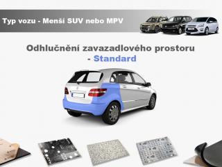 Odhlučnění zavazadlového prostoru Menší SUV nebo MPV- Standard
