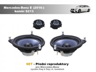 SET - přední reproduktory do Mercedes-Benz E (2016-) kombi S213 - STEG BZ40A