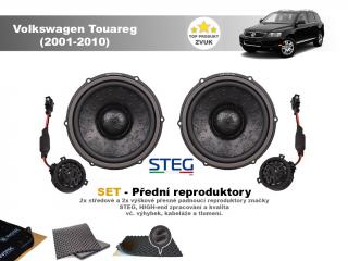 SET - přední reproduktory do Volkswagen Touareg (2001-2010) - STEG MVW7C