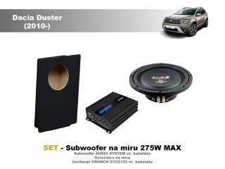 SET - subwoofer na míru do Dacia Duster (2010-) - Audio System