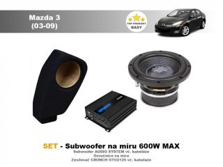 SET - subwoofer na míru do Mazda 3 (03-09)- Audio System